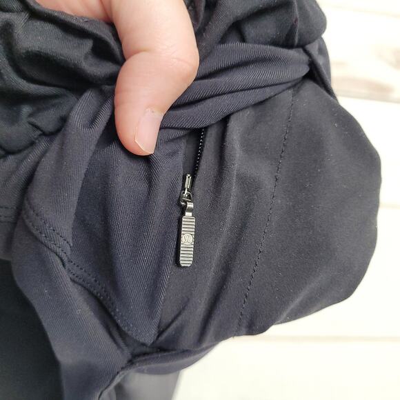 Lululemon keep moving black pants elastic tapered high rise 7/8 - Picture 9 of 11
